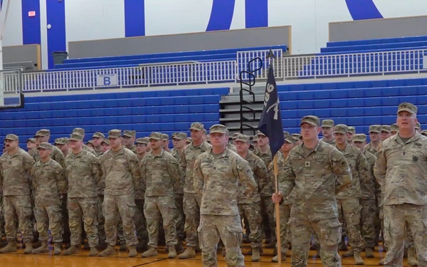 1-186th Infantry Regiment welcomed home after Egypt deployment B-Roll