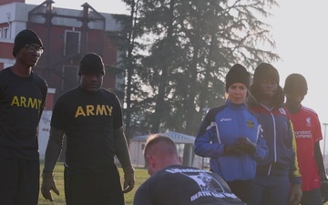 B-Roll: SETAF-AF trains Ghanaian, Liberian, Italian Medical Forces on Army Fitness Test