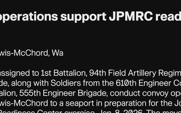 Convoy operations support JPMRC readiness