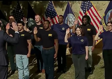 Hegseth Delivers Oath of Enlistment in Texas