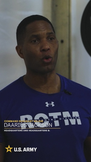 CSM Daarius Jackson speaks about Physical Readiness and Lethality