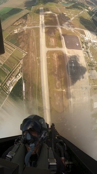 F-22 Raptor Aerial Demonstration Team Cockpit B-Roll