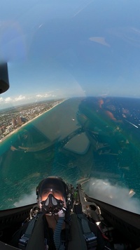 F-22 Raptor Aerial Demonstration Team Cockpit B-Roll