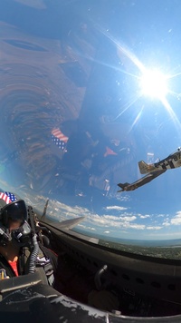 F-22 Raptor Aerial Demonstration Team Cockpit B-Roll