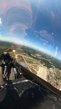 F-22 Raptor Aerial Demonstration Team Cockpit B-Roll