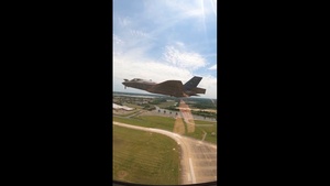 F-22 Raptor Aerial Demonstration Team Cockpit B-Roll