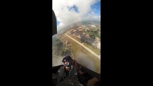 F-22 Raptor Aerial Demonstration Team Cockpit B-Roll