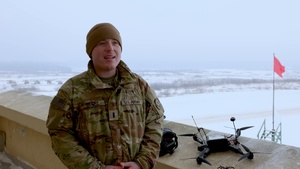 1st Lt. Discusses Innovation and Drone Integration During Operation Winter Falcon 26