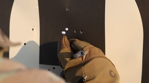 Military police conduct weapons training and qualifications at Adazi, Latvia