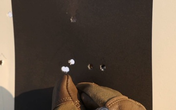 Military police conduct weapons training and qualifications at Adazi, Latvia