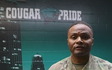 Illinois Army National Guard participates at Chicago State University Women's Basketball Military Appreciation Day Game