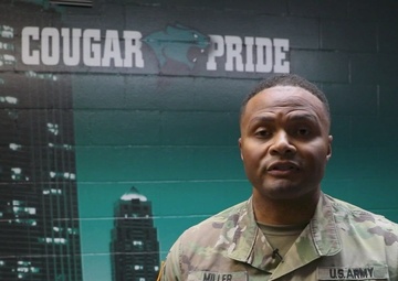 Illinois Army National Guard participates at Chicago State University Women's Basketball Military Appreciation Day Game