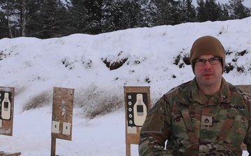 U.S. Army Staff Sgt. Discusses Law Enforcement Readiness in Latvia