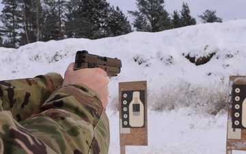 U.S. Army MPs conduct weapons qualifications in Latvia