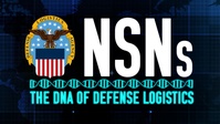 NSNs The DNA of Defense Logistics (emblem, open caption)