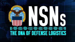 NSNs The DNA of Defense Logistics (emblem, open caption)