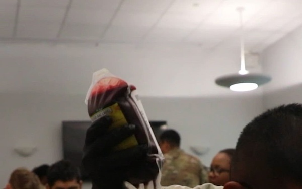 U.S. Soldiers Conduct Blood Transfusion Training (Reel)