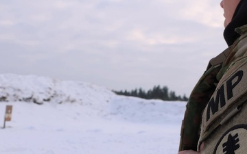 U.S. Army Soldiers Conduct Weapons Qualifications in Latvia