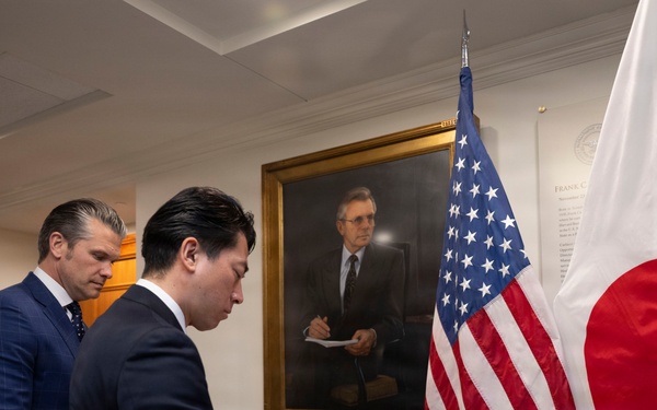 SW Hosts Japanese Minister of Defense at Pentagon