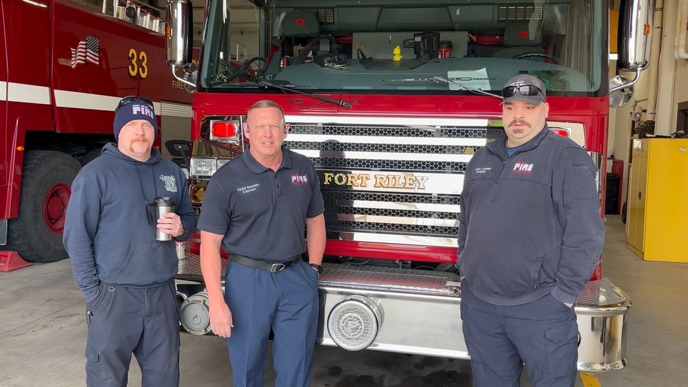 DVIDS - Video - B-Roll: Fort Riley Firefighters Deliver Shoutouts Ahead ...