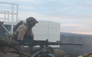 3rd LCT Marines participate in a live-fire machine gun training event  (B-Roll)