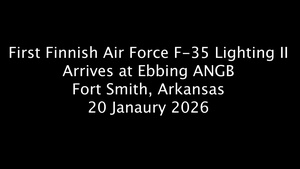 First Finnish Air Force Lightning II Arrives at Ebbing ANGB