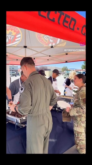 Lt Dan Band Performs at Kingsley Field