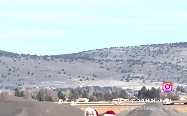 Santa Visits Kingsley Field