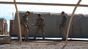 332nd Expeditionary Civil Engineer Squadron constructs maintenance alert compound