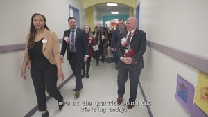 Deputy Assistant Secretary of War for Military Community & Family Policy visits MCB Quantico CDC