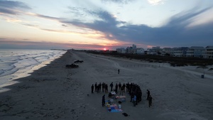 U.S. Coast Guard Pyrotechnic Flare Training B-Roll