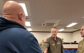 Comedian Gabriel Iglesias meets with 374 AW at Yokota Air Base