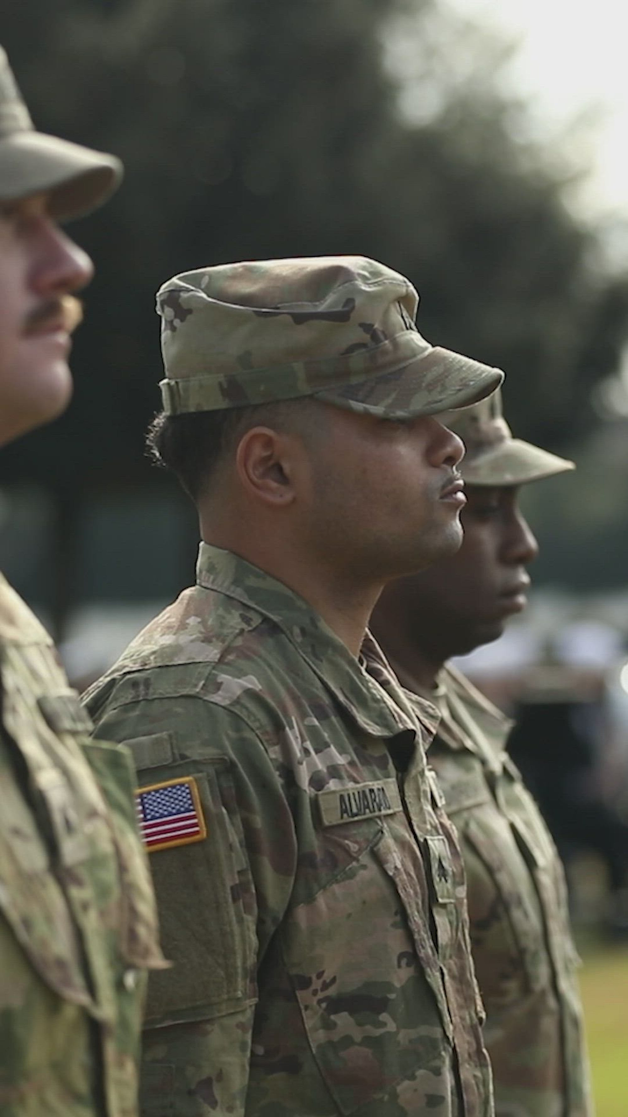 U.S. Army Sgt. Jeremy Alvarado, assigned to Headquarters and Headquarters Battalion, 3rd Infantry Division, speaks about a reenlistment ceremony during an anniversary commemoration in Anzio, Italy, Jan. 22, 2026. The 3rd Infantry Division marked the 82nd anniversary of the Battle of Anzio, honoring the courage, sacrifice, and enduring legacy of the Marne Division. (U.S. Army video by Sgt. Bernabe Lopez)