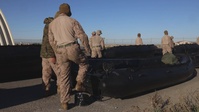 B-roll: U.S. Marines with 1st Bn., 1st Marines prepare for boat raid