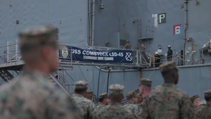 B-Roll: 11th MEU Marines Embark the USS Comstock