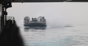 B-Roll: 11th MEU Marines, Sailors Conduct Well-Deck Operations Aboard USS Comstock