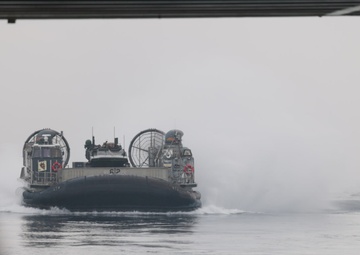 B-Roll: 11th MEU Marines, Sailors Conduct Well-Deck Operations Aboard USS Comstock