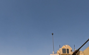 MRAP fires a Counter-Unmanned Aerial System