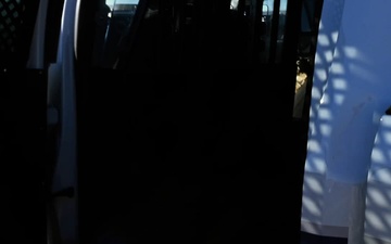 MWD area search exercise at F.E. Warren Air Force Base