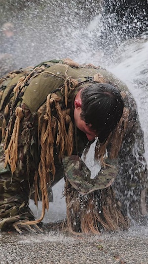 U.S Army Sniper Course Ghillie Wash Vertical EPK