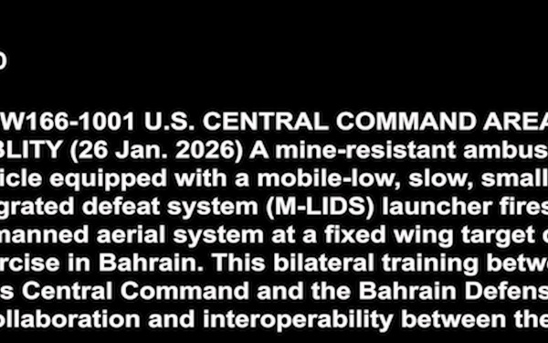 MRAP fires a Counter-Unmanned Aerial System