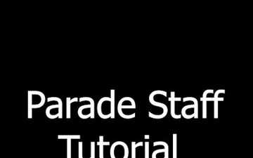 Marine Barracks Washington Parade Staff Sequence of Events Demonstration