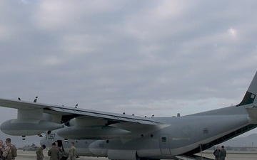 B-Roll: 1st Bn., 11th Marines load HIMARS into KC-130J