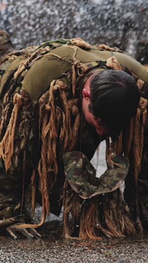 U.S Army Sniper Course Ghillie Wash Reel