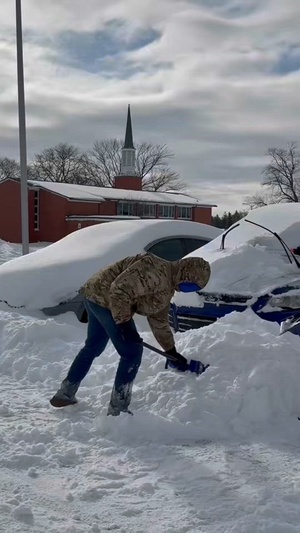 88th Civil Engineer Group Snow Team Clears the Way