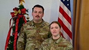 Holiday Greeting: SSgt Virginia Young and SSgt Jon Sturgill