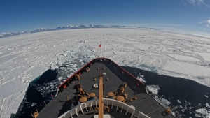 USCGC Polar Star (WAGB 10) conducts helicopter operation with the National Science Foundation in Antarctica during Operation Deep Freeze 2026