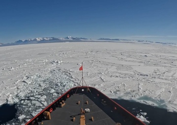 USCGC Polar Star (WAGB 10) conducts helicopter operation with the National Science Foundation in Antarctica during Operation Deep Freeze 2026