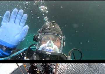 USCGC Polar Star (WAGB 10) conducts diver operations during Operation Deep Freeze 2026