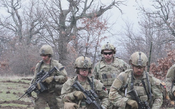 1st Infantry Division Conducts a Combined Arms Live Fire Exercise at Novo Selo Training Area